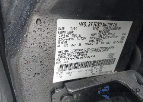 2016 Ford F-250 Xlt from USA, damaged, VIN 1FT7W2BT8GEB22408